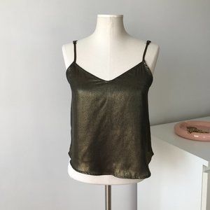 Abercrombie & Fitch Dark Gold Tank Blouse